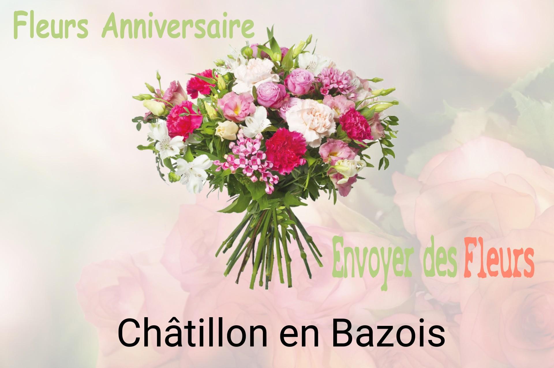 Bouquet de fleurs d’anniversaire livré à Châtillon-en-Bazois
