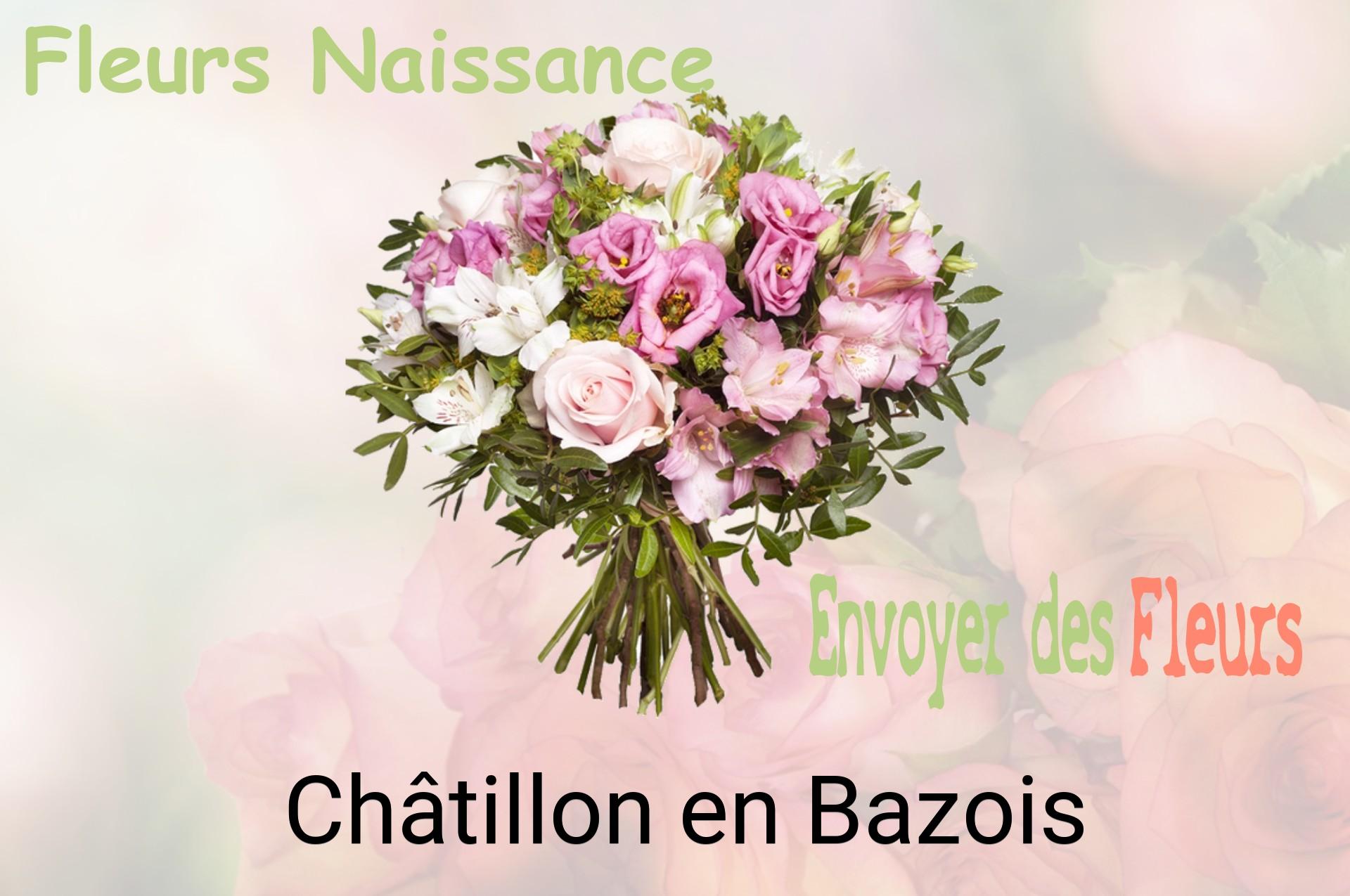 Bouquet de fleurs de naissance livré à Châtillon-en-Bazois