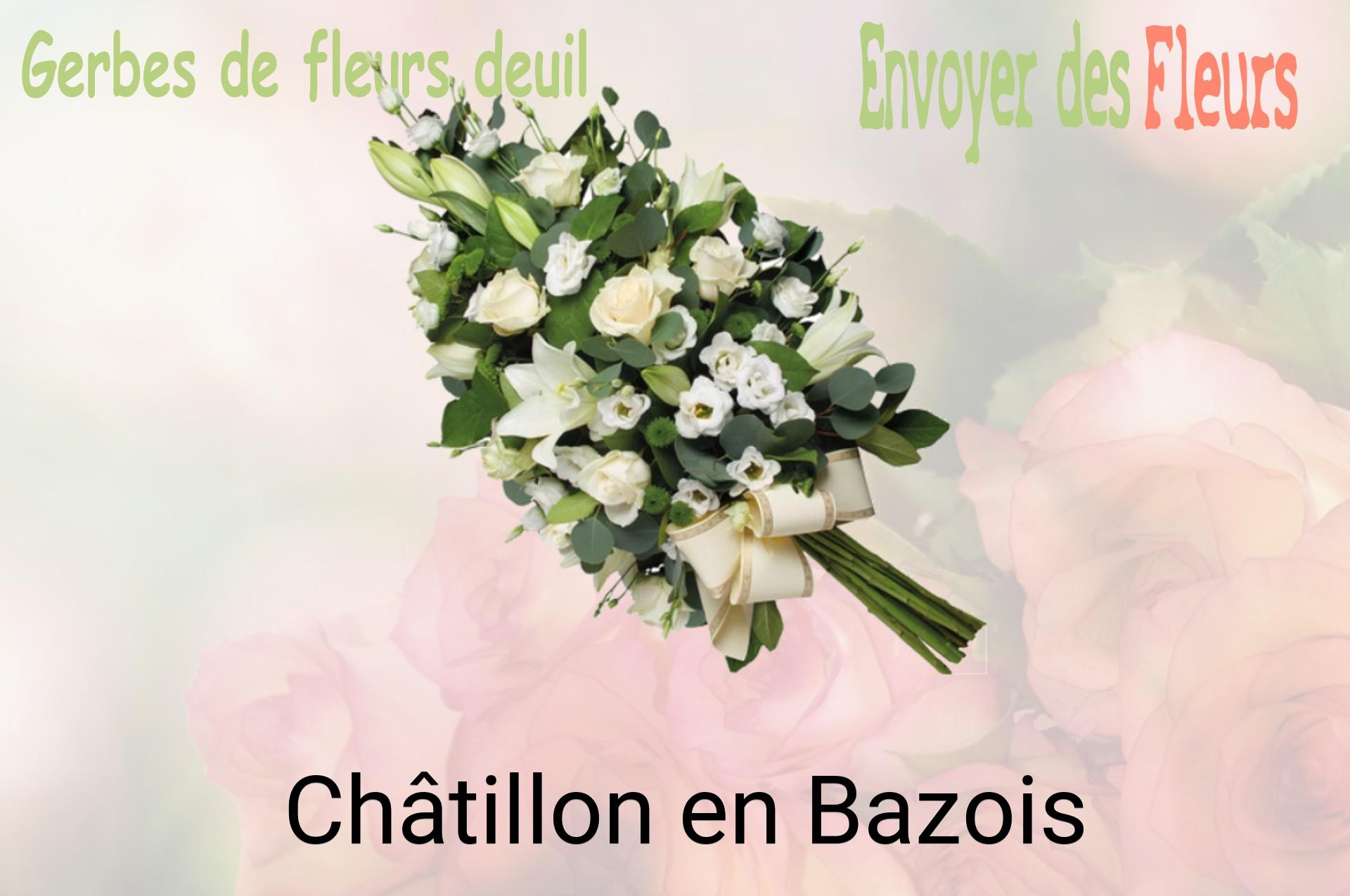 Gerbe de fleurs de deuil livrée à Châtillon-en-Bazois